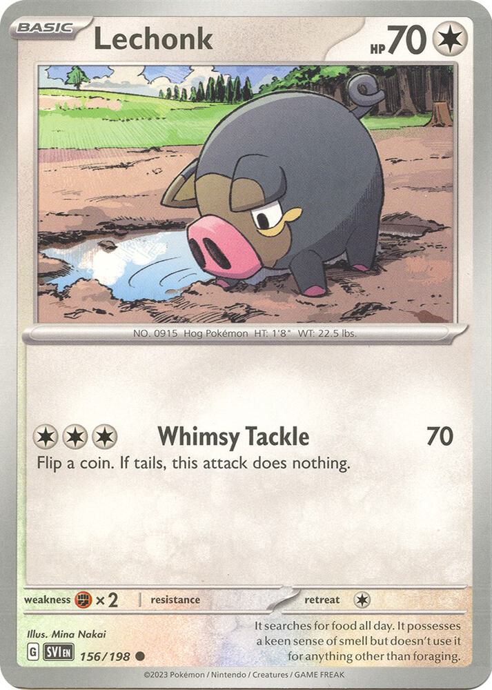 Lechonk - 156/198 Common SV01: Scarlet & Violet Base Set 156/198 NM