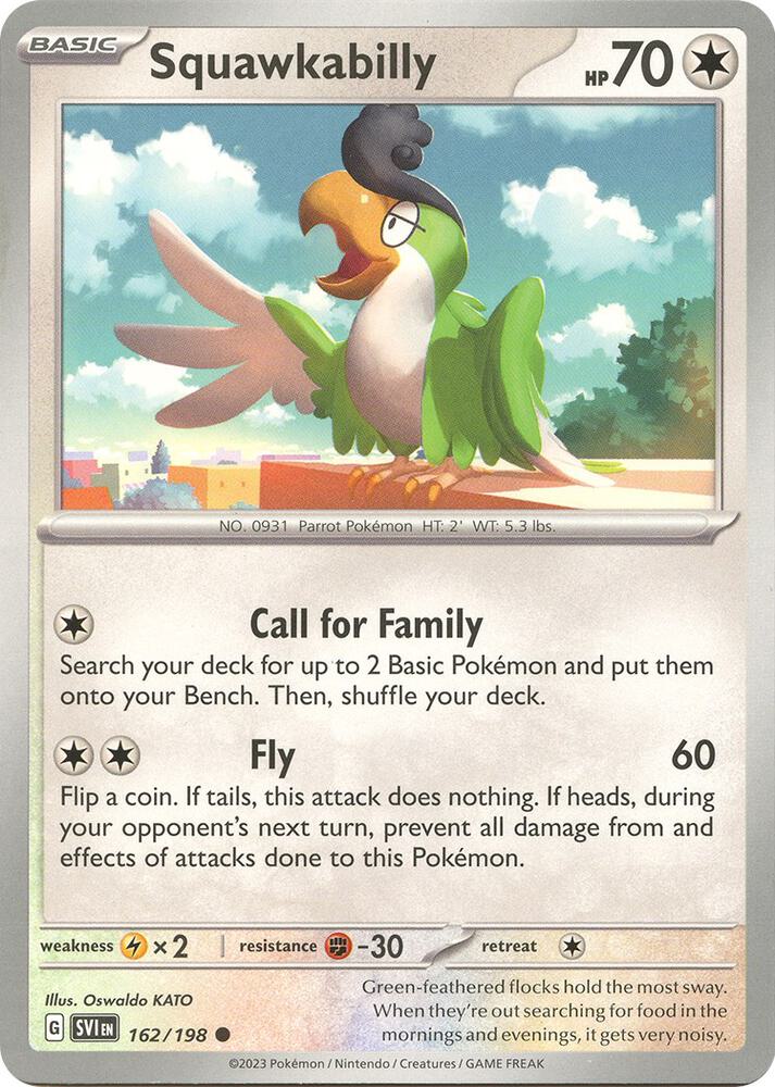 Squawkabilly Common SV01: Scarlet & Violet Base Set 162/198 NM