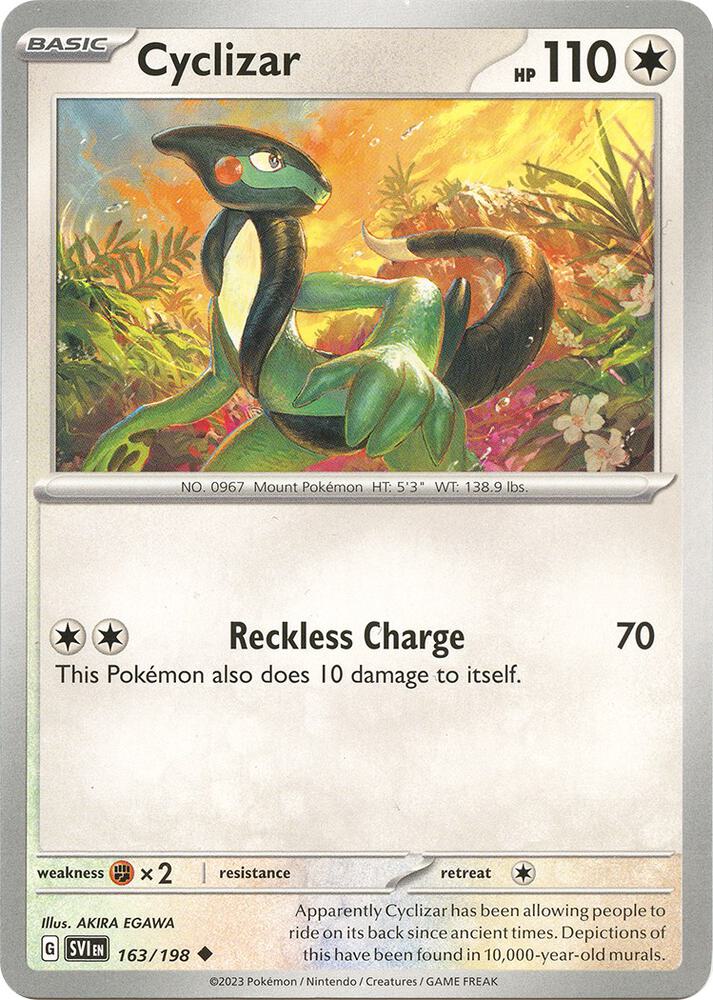 Cyclizar - 163/198 Uncommon SV01: Scarlet & Violet Base Set 163/198 NM