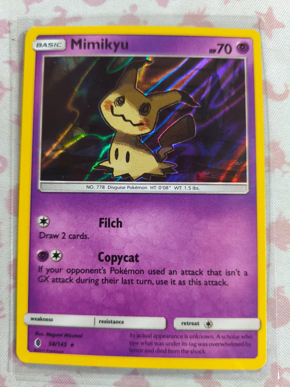 Mimikyu Holo Holo Rare SM - Guardians Rising 58/145 NM