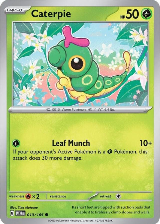 Caterpie - 010/165 Common SV: Scarlet & Violet 151 010/165 NM