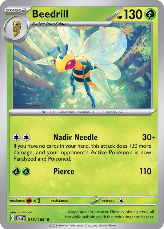 Beedrill Holo Rare SV: Scarlet & Violet 151 015/165 NM