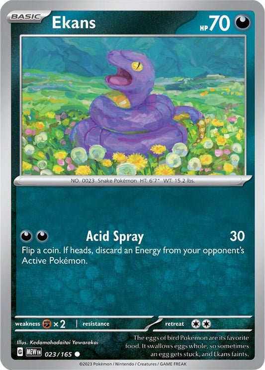 Ekans Common SV: Scarlet & Violet 151 023/165 NM