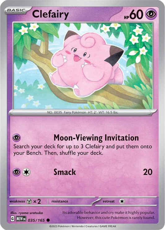 Clefairy Common SV: Scarlet & Violet 151 035/165 NM