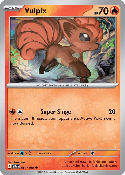 Vulpix Common SV: Scarlet & Violet 151 037/165 NM