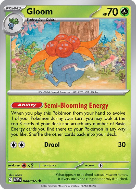 Gloom Uncommon SV: Scarlet & Violet 151 044/165 NM
