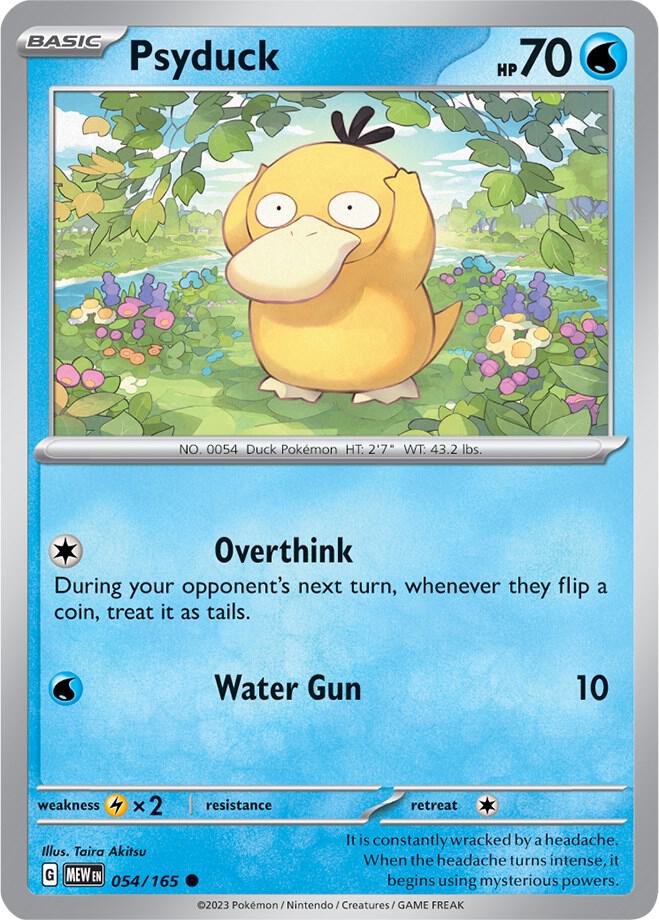 Psyduck - 054/165 Common SV: Scarlet & Violet 151 054/165 NM