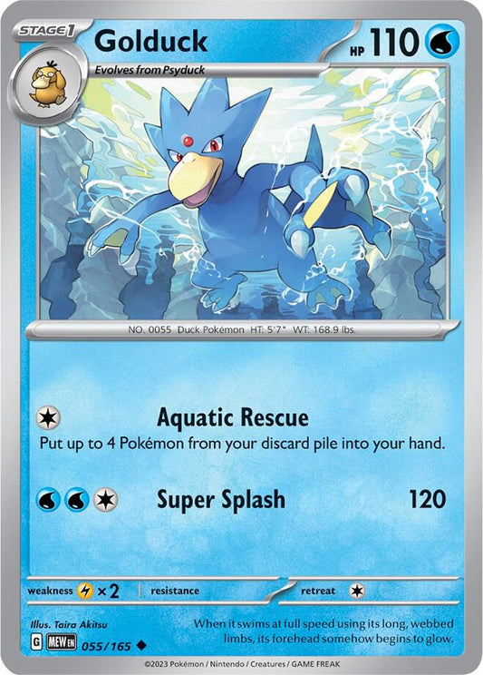 Golduck Uncommon SV: Scarlet & Violet 151 055/165 NM