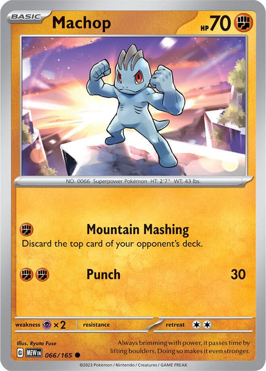 Machop Common SV: Scarlet & Violet 151 066/165 NM