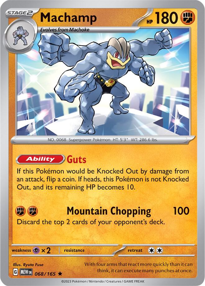 Machamp Holo Rare SV: Scarlet & Violet 151 068/165 NM