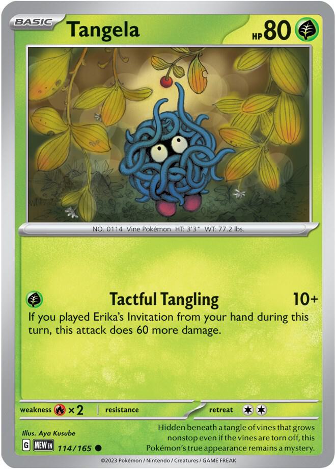 Tangela - 114/165 Common SV: Scarlet & Violet 151 114/165 NM