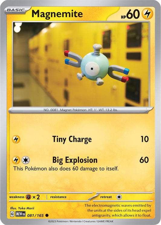 Magnemite Common SV: Scarlet & Violet 151 081/165 NM