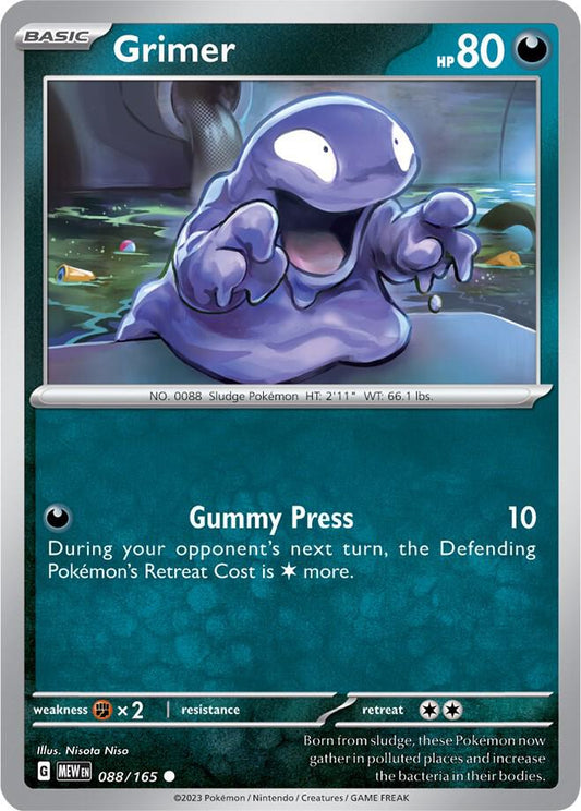 Grimer Common SV: Scarlet & Violet 151 088/165 NM