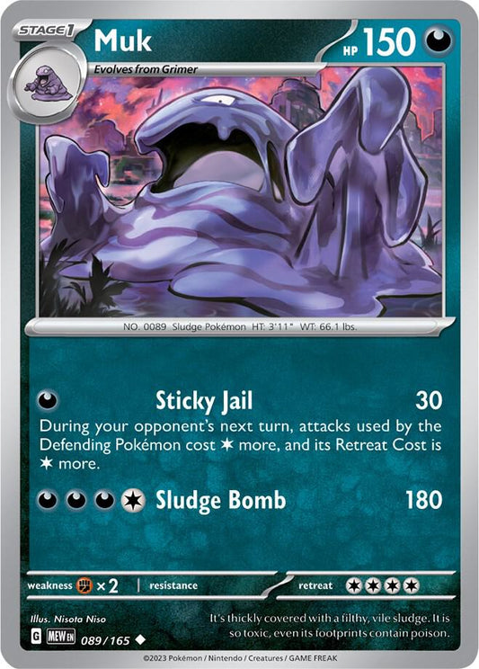 Muk Uncommon SV: Scarlet & Violet 151 089/165 NM