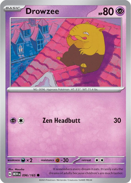 Drowzee Common SV: Scarlet & Violet 151 096/165 NM