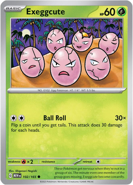Exeggcute Common SV: Scarlet & Violet 151 102/165 NM