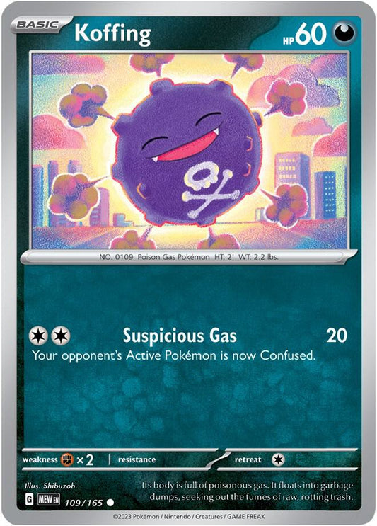 Koffing Common SV: Scarlet & Violet 151 109/165 NM