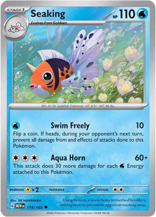 Seaking Uncommon SV: Scarlet & Violet 151 119/165 NM