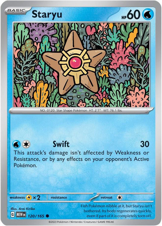 Staryu Common SV: Scarlet & Violet 151 120/165 NM