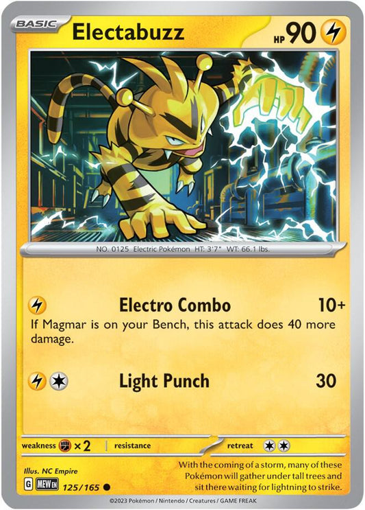 Electabuzz Common SV: Scarlet & Violet 151 125/165 NM