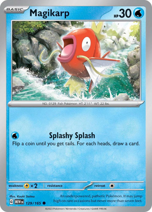 Magikarp Reverse Holo Common SV: Scarlet & Violet 151 129/165 NM