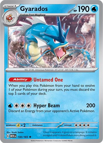 Gyarados Holo Rare SV: Scarlet & Violet 151 130/165 NM