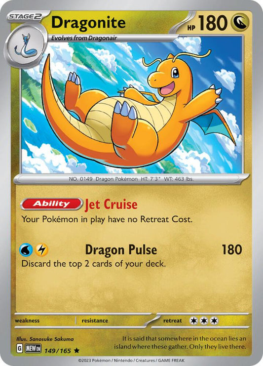 Dragonite Holo Rare SV: Scarlet & Violet 151 149/165 NM