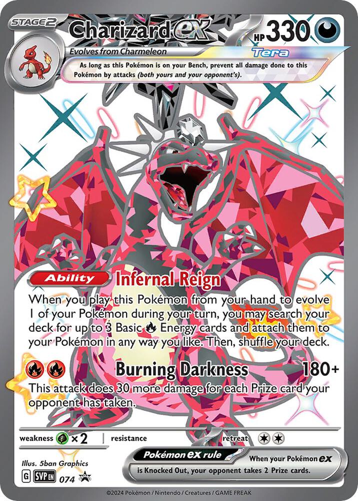 Charizard ex Holo Promo SV: Scarlet & Violet Promo Cards 074 NM