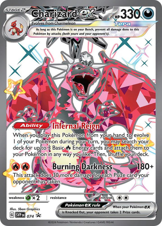 Charizard ex Holo Promo SV: Scarlet & Violet Promo Cards 074 NM
