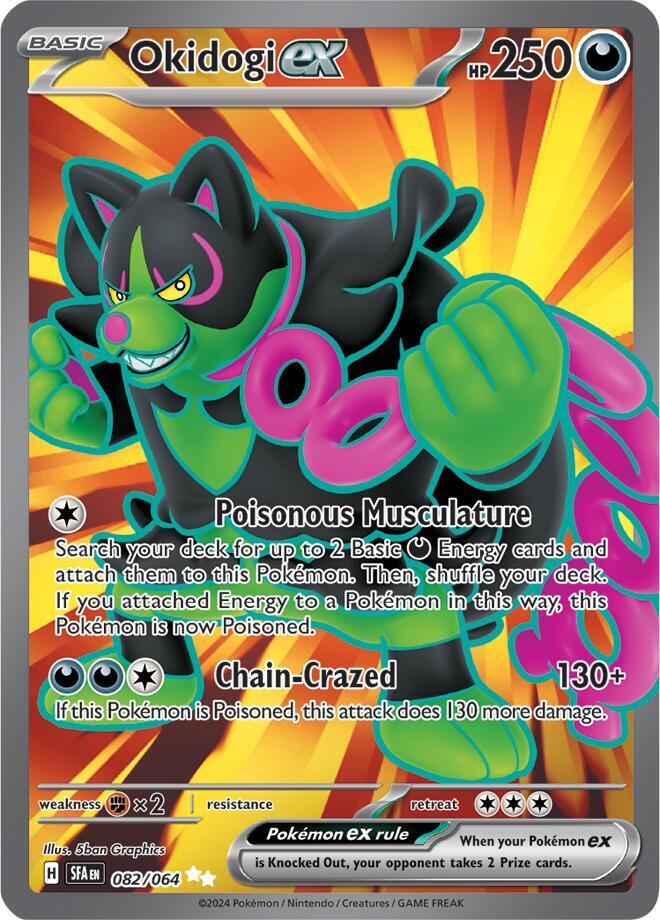 Okidogi ex Holo Ultra Rare SV: Shrouded Fable 082/064 NM