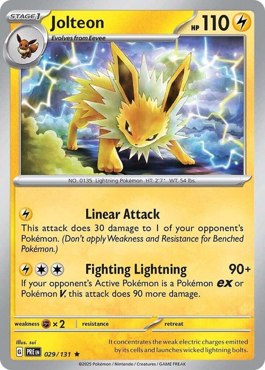 Jolteon Holo Rare SV: Prismatic Evolutions 029/131 NM