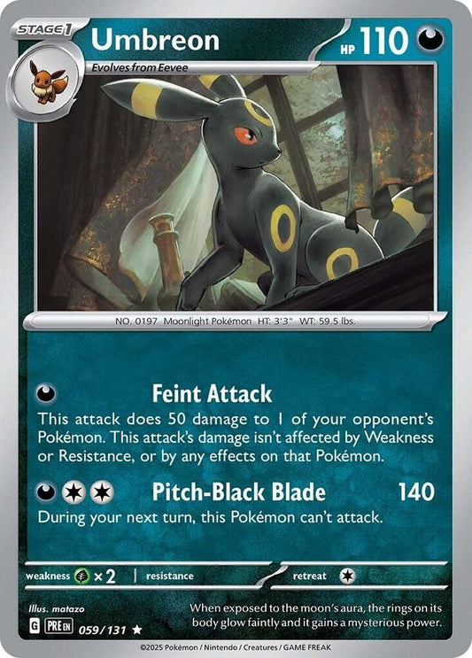 Umbreon Holo Rare SV: Prismatic Evolutions 059/131 NM