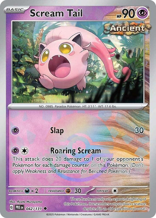 Scream Tail (Poke Ball Pattern) Holo Uncommon SV: Prismatic Evolutions 042/131 NM