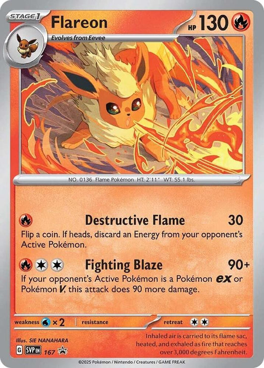 Flareon (Cosmos Holo) Holo Promo SV: Scarlet & Violet Promo Cards 167 NM