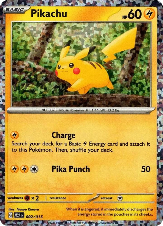 Pikachu Holo Promo McDonald's Promos 2024 002/015 HP