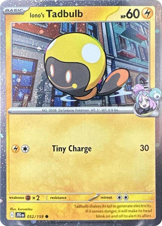 Iono's Tadbulb (Cosmos Holo) Holo Common Miscellaneous Cards & Products 052/159 NM
