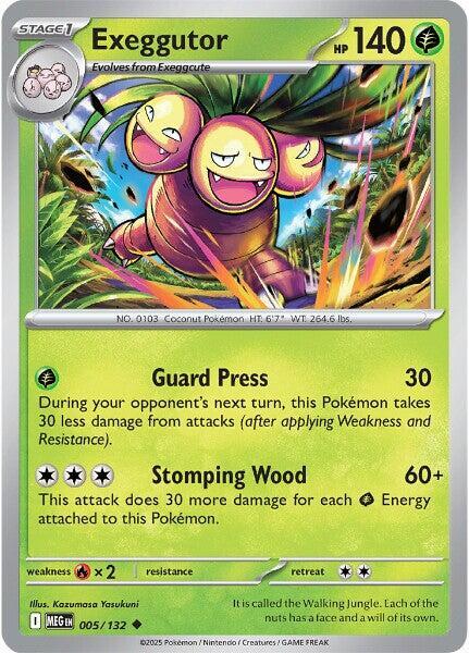 Exeggutor - 005/132 Uncommon ME01: Mega Evolution 005/132 NM