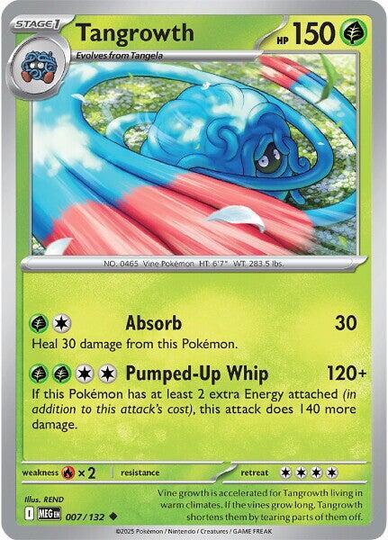 Tangrowth Reverse Holo Uncommon ME01: Mega Evolution 007/132 NM