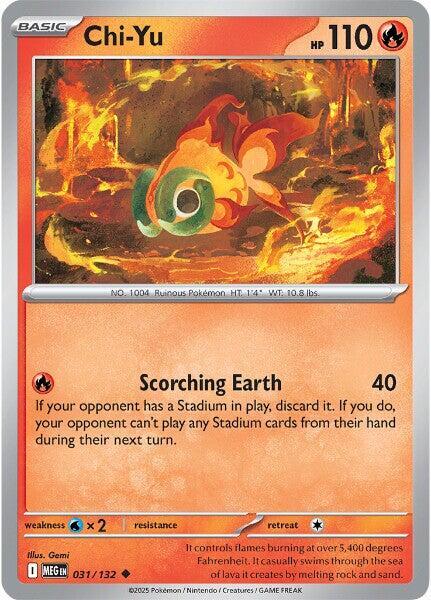 Chi-Yu Reverse Holo Uncommon ME01: Mega Evolution 031/132 NM