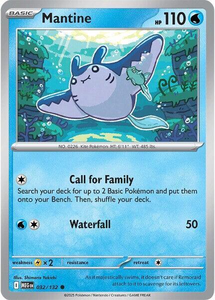 Mantine Common ME01: Mega Evolution 032/132 NM