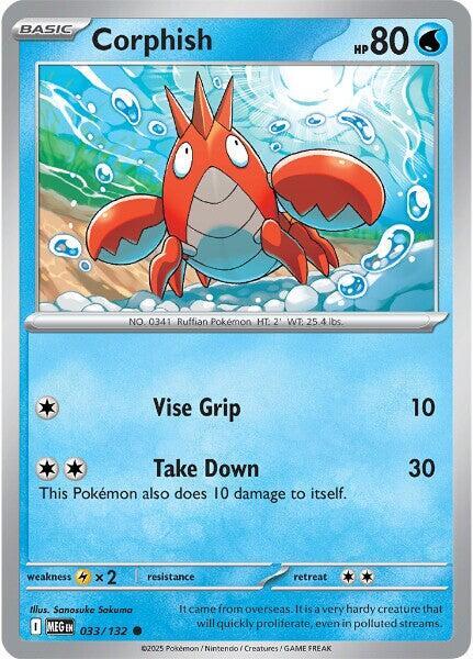 Corphish Common ME01: Mega Evolution 033/132 NM