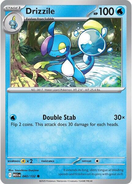 Drizzile Reverse Holo Common ME01: Mega Evolution 040/132 NM