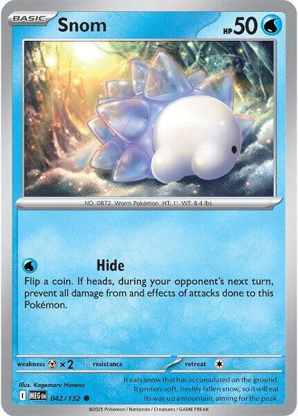 Snom Reverse Holo Common ME01: Mega Evolution 042/132 NM