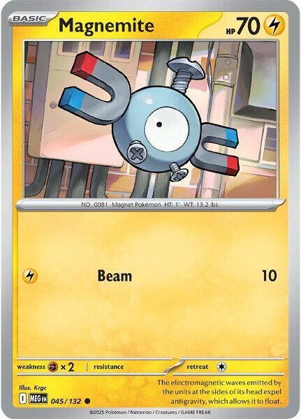 Magnemite Reverse Holo Common ME01: Mega Evolution 045/132 NM