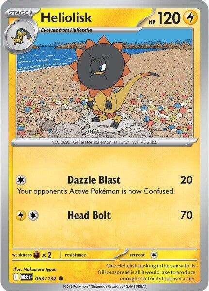 Heliolisk Reverse Holo Common ME01: Mega Evolution 053/132 NM