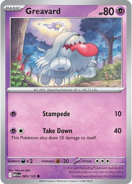 Greavard Reverse Holo Common ME01: Mega Evolution 065/132 NM