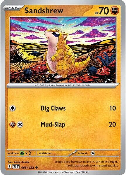 Sandshrew Common ME01: Mega Evolution 068/132 NM