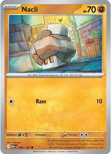 Nacli Reverse Holo Common ME01: Mega Evolution 082/132 NM