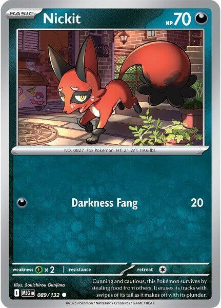 Nickit Reverse Holo Common ME01: Mega Evolution 089/132 NM