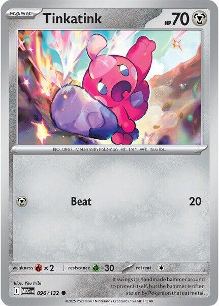 Tinkatink Reverse Holo Common ME01: Mega Evolution 096/132 NM